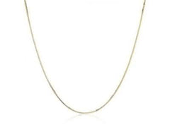 14K Yellow Gold High Polish Classic Box Link Chain Necklace