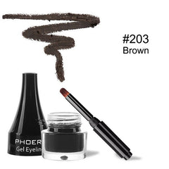 Delineador de ojos negro para principiantes, maquillaje