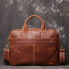 Men's First Layer Cowhide Portable Briefcase