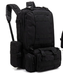 Men's Travel Backpack Oxford Cloth Outdoors Backpack Army Camouflage Tactics Double Shoulder Bag Mountaineering Large Combination Backpack