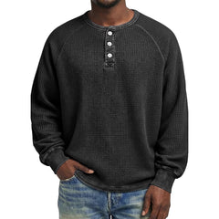 Chemise décontractée élégante imprimée pour homme, à manches longues