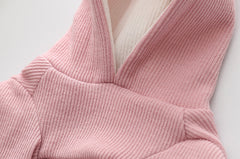 Pull tricoté pour petit chien, costume avec oreilles de lapin