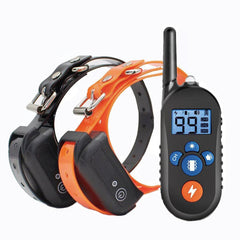 Collier électronique pour animaux avec télécommande, décharge électrique, vibration et avertissement