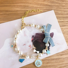 Pet New Year's Jewelry Collar Bell Pendant Bowknot