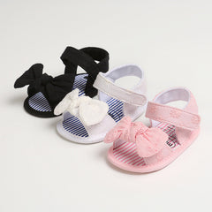 Zapatos de bebé con pajarita para el verano, zapatos para bebés que están aprendiendo a caminar