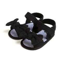 Zapatos de bebé con pajarita para el verano, zapatos para bebés que están aprendiendo a caminar