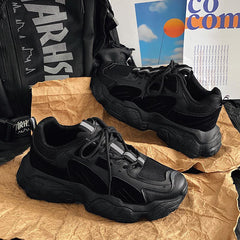 Mesh Sneakers, Low-Top Casual Daddy Shoes, Breathable