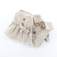 Khaki Suit Dress Cat And Dog Costume