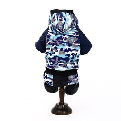 Vêtement à capuche camouflage pour animal, automne-hiver