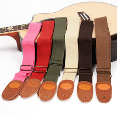 Sangle de guitare, sangle de guitare électrique, sangle de guitare folk en bois