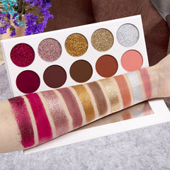 Paleta de sombras de ojos de alta calidad, colores intensos y buena disponibilidad
