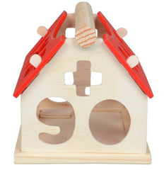 Juguetes infantiles de bloques de construcción, juguetes educativos digitales con forma de casa