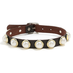 Leather Choker Collar For Women Gothic Punk Chain
