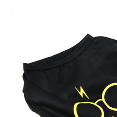 Vêtement fin pour chat, gilet entièrement noir résistant aux taches, avec lunettes