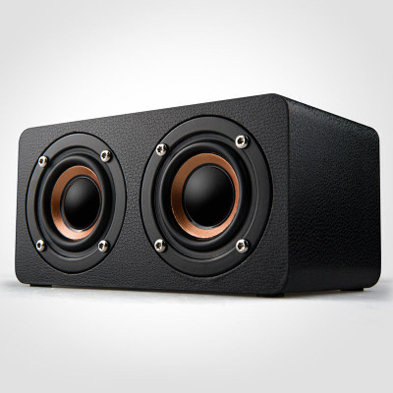 Petite enceinte Bluetooth sans fil en bois M5 pour téléphone, ordinateur et bureau