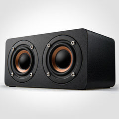 Petite enceinte Bluetooth sans fil en bois M5 pour téléphone, ordinateur et bureau