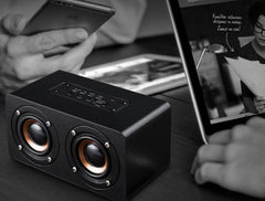 Petite enceinte Bluetooth sans fil en bois M5 pour téléphone, ordinateur et bureau