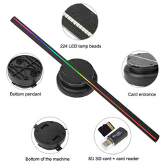 3d Holographic Projection Advertising Machine Floating Led Display Wifi Control