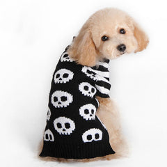 Pull d'Halloween pour chien en forme de crâne, fournitures pour animaux