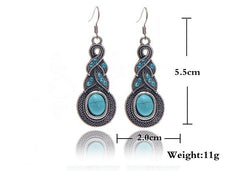 Turquoise necklace earrings