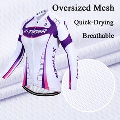 Spring and autumn women's long-sleeved cycling jersey suit