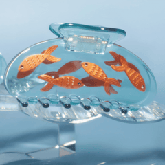PINCE À CHEVEUX POISSON ROUGE