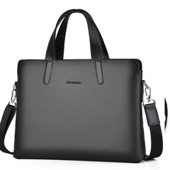 Large-capacity Crossbody Leather Briefcase