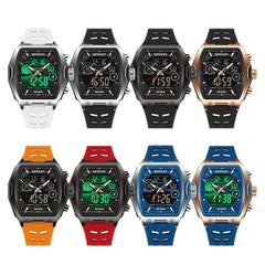 Barrel-shaped Waterproof Multifunctional Alarm Clock Student Sports Watch