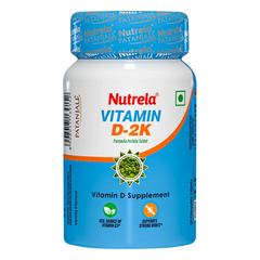 Patanjali Nutrela Vitamin D-2K Chewable Tablet - Vanilla Flavor