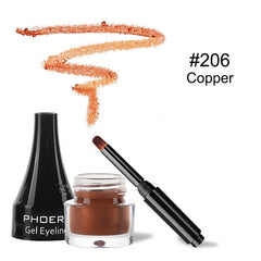 Delineador de ojos negro para principiantes, maquillaje