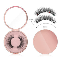 Delineador líquido magnético natural de larga duración, pestañas postizas magnéticas y pinzas, set de maquillaje