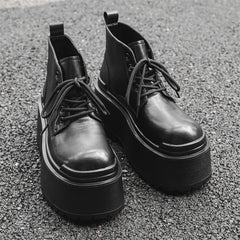 British-style Vintage Chunky-soled Shoes For Men
