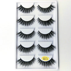 Faux cils en poils de vison 3D