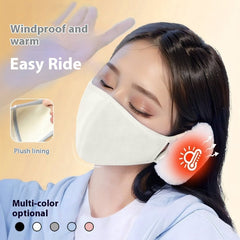 Wolkenwarme Maske Winter Damen Plüsch Süß Ohrenschutz Fleece-gefüttert