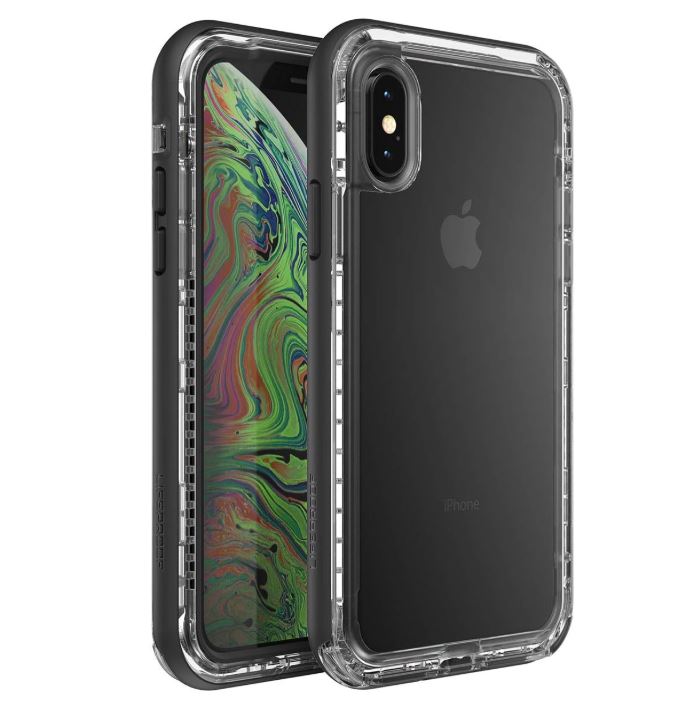 LifeProof Next Series Case for iPhone Xs & iPhone X - Non-Retail Packaging - Black Crystal