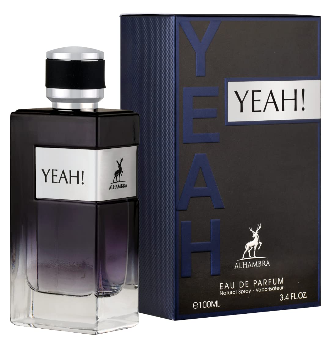 Maison Alhambra Yeah! Eau de Parfum Spray for Men, 3.4 Ounce