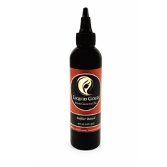 4oz bottle of Liquid Gold sulfur infused hair growth oil for thicker fuller hair.