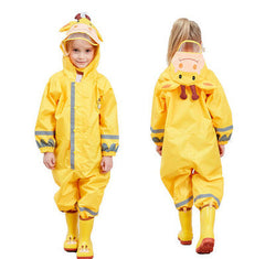 Eco-friendly Conjoined Raincoat With Pants Children Rain Coat Kids