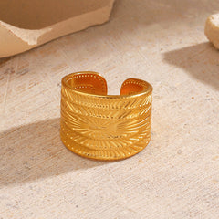 Minimalist-style Stainless Steel Ring For Women
