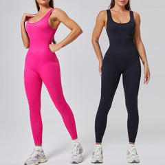 Body respirant ajusté à col rond, tricot côtelé, ventre gainé et fesses rehaussées