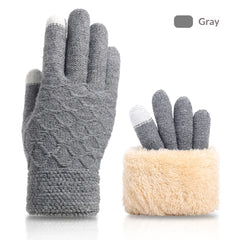 Gants tactiles d'automne et d'hiver pour hommes, doublés de polaire