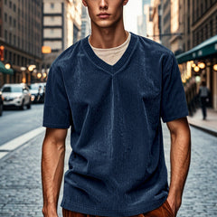 American-style Loose-fit Casual Mens T-shirt