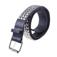 Cinturón de PU con remaches huecos, banda para la cintura de estilo, para hombre y mujer