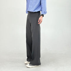Pantalon de travail décontracté pour homme, coupe droite évasée, coupe ample, simple et confortable, jambes longues