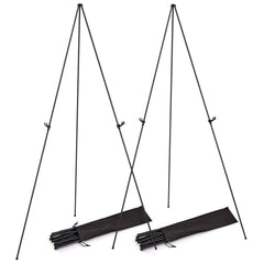2-Pack: 61" Collapsible A Frame Tripod Easel Iron Alloy Drawing Stand