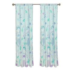2-Piece Set: Kidz Mix Mystical Mermaid Window Panel Pair