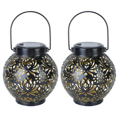 2-Piece: Solar Powered Hanging Lights