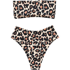 2-Piece: Women's Tube Top Bikini Swimsuit