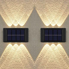 2-Pieces: Outdoor Wall Light Solar Waterproof LED Light