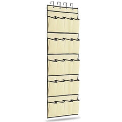 20 Pocket: Over the Door Shoe Rack Organizer